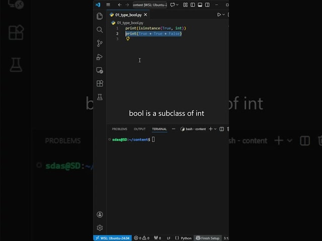 Python Trick #8 – bool is actually int