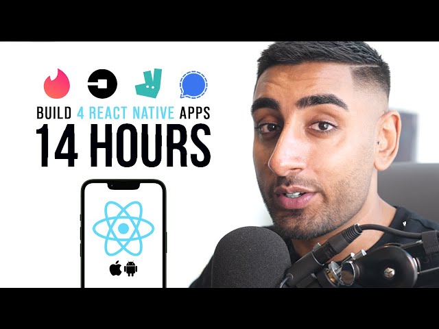 React Native Crash Course for Beginners - Build 4 Apps in 14 Hours (Redux, Tailwind + More)