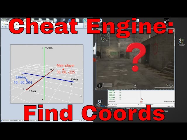 Cheat Engine Find coordinates XYZ TUTORIAL HD