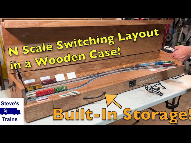 Build an N Scale Switching Layout in a Wooden Case!