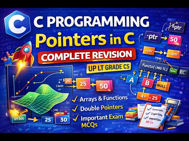 Pointers One Shot in C Programming💯 | All Concepts + MCQs | LT Grade Crash Course