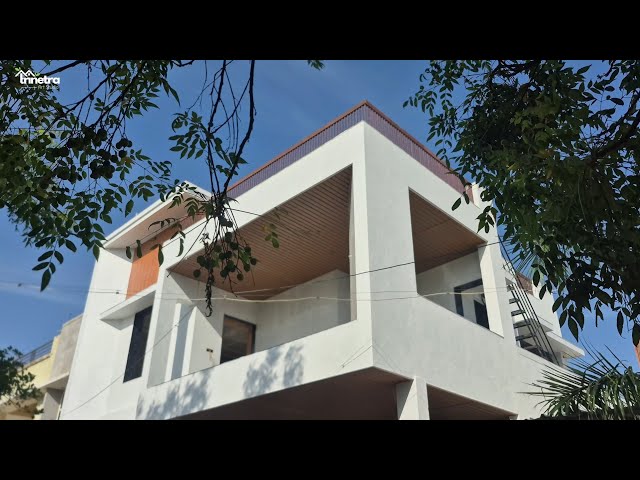 WPC Panel Ceiling - 4K Video | Exterior Design | Morden House | Trinetra