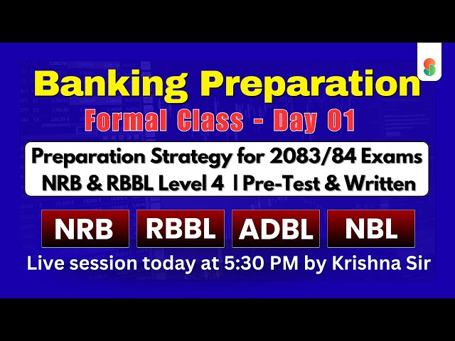 Formal Class - Day 01 | Banking Preparation | Pre-Test & Written paper | #nrb #banking #rbbl