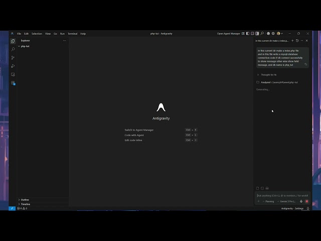 How to Connect PHP to MySQLi using Google Gemini 3 Pro