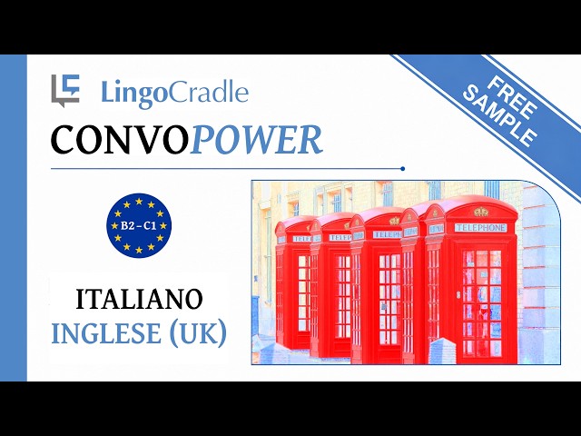 ConvoPower Italian - English (UK) | PDF & MP3 - free demo version with four authentic dialogues