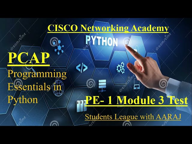 Cisco Programming Essentials in Python - PCAP | PE 1 Module 3 Test |  CISCO Python Essential.