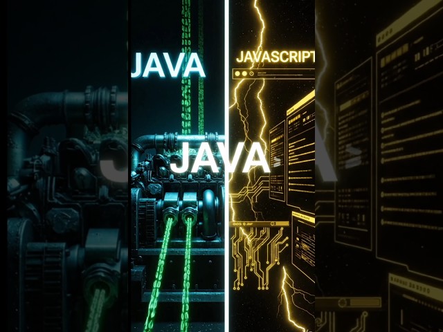 Java vs JavaScript 🤯 Same Name, Totally Different! Very short explanation| PART-1 JAVA vs JAVASCRIPT