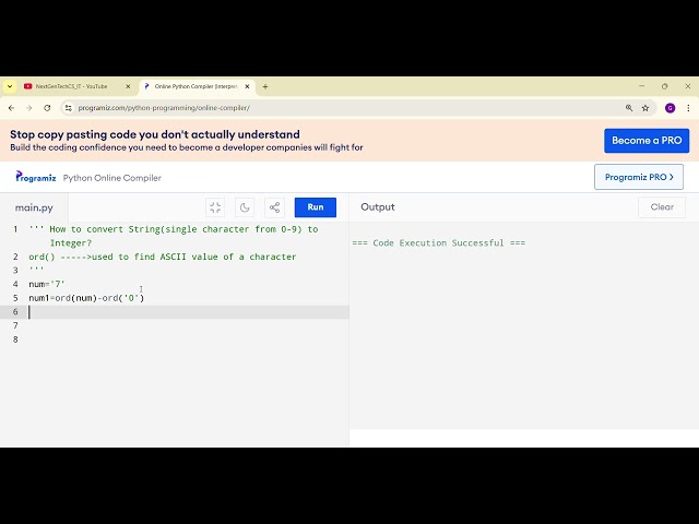 How to convert String into int in python ?