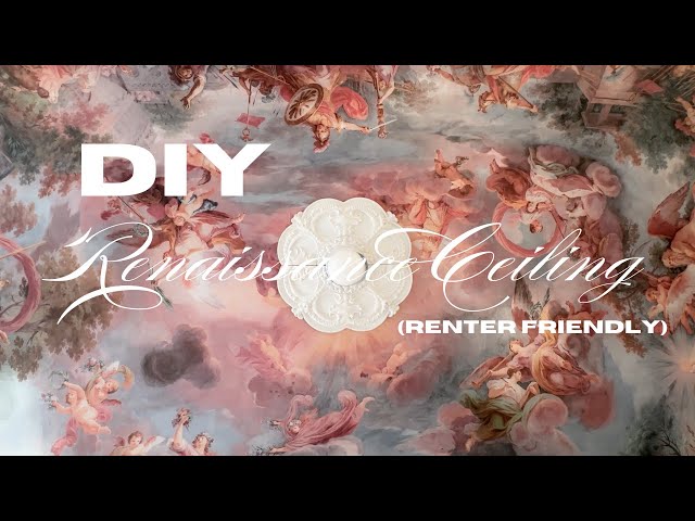 Transforming My NYC Studio Ceiling into a Renaissance Masterpiece | Affordable DIY Interior Design!