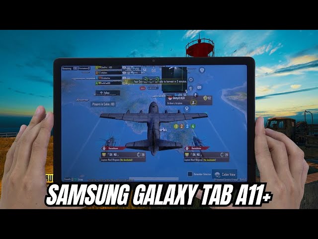 Samsung Tab A11 Plus test game PUBG Mobile | Dimensity 7300