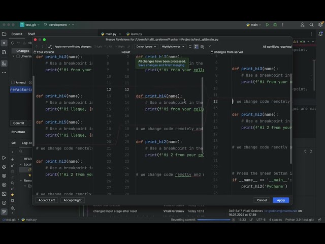 lesson2.5 (git  revert commit, reset branch HEAD)