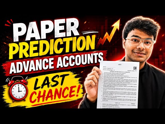 Give 7 Mins and Save your Advance Accounts | CA INTER SEP26
