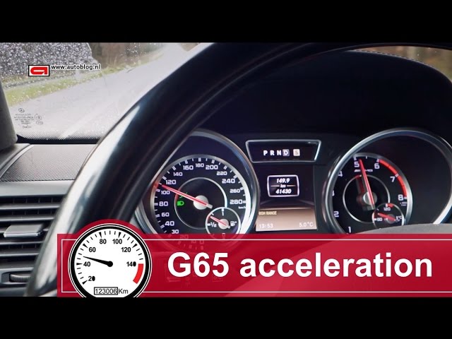 Mercedes-Benz G65 AMG acceleration video