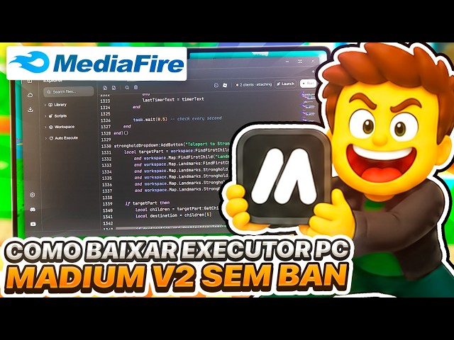 ✅HOW TO DOWNLOAD MADIUM Executor V2 on PC UPDATED NO KEY 100% ANTI BAN