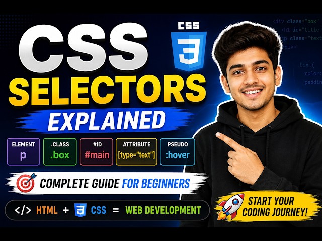 CSS Selectors Tutorial | Class, ID, Element, Attribute & More #selectors