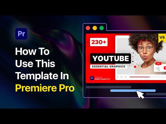 How to use Youtube Essential Library V5 template | Premiere Pro Tutorial