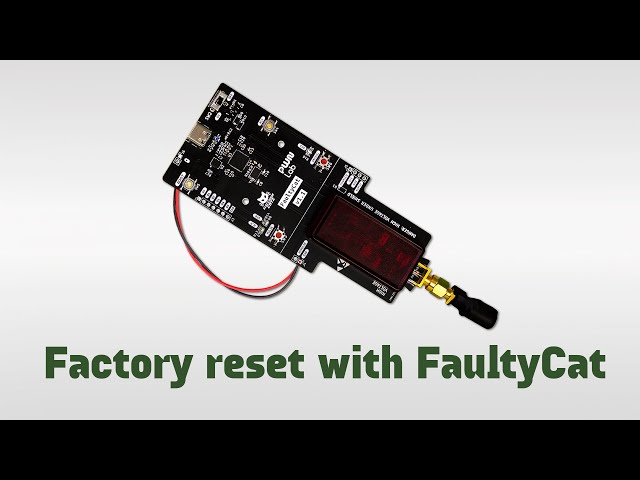 Factory reset with FaultyCat