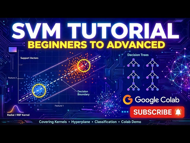 SVM Machine Learning Tutorial for Beginners to Advanced | Decision Trees, Kernels & Google Colab