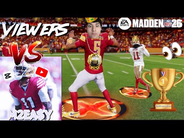 🔴Live!!! #1 Madden Player 💯 (🎉Rankedl) #madden #viral  #live #gaming #football (Portrait)