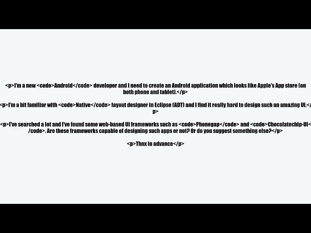 Designing a beautiful Android app
