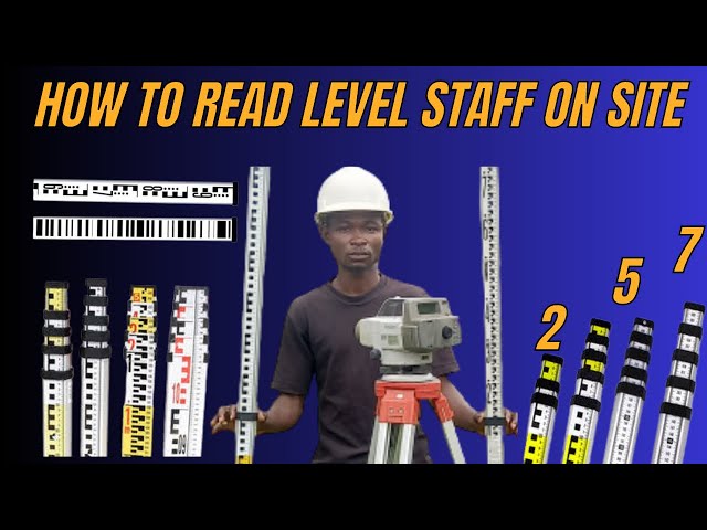 How to read level staff on site| Leveling staff reading, level instrument