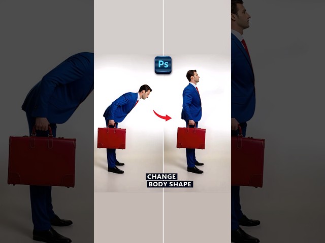 How to change body shape #Photoshop #Tutorial