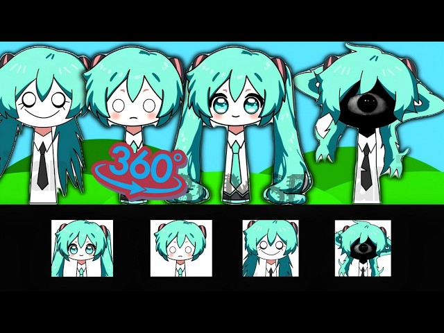360 VR || Incredibox Sprunki OC All Hatsune Miku Phase 1 to Phase 4