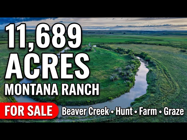$13.2M Montana Ranch for Sale | 11,689 Acres Near Malta, MT