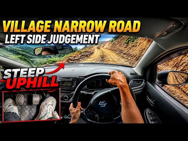Drive Safely on Narrow Mountain Roads || Left Side Judgement