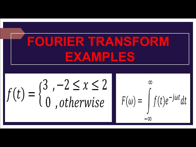 The Fourier Transform || Explained examples