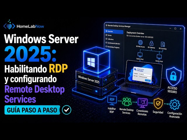 Windows Server 2025: Enabling RDP and Configuring Remote Desktop Services