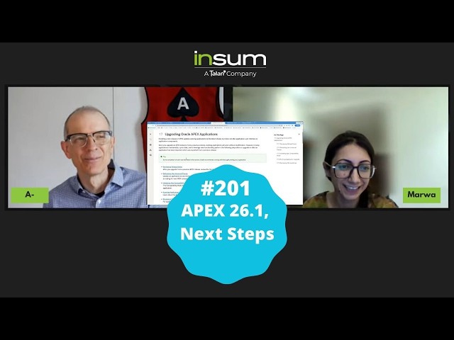 APEX Instant Tips #201: APEX 26.1, Next Steps