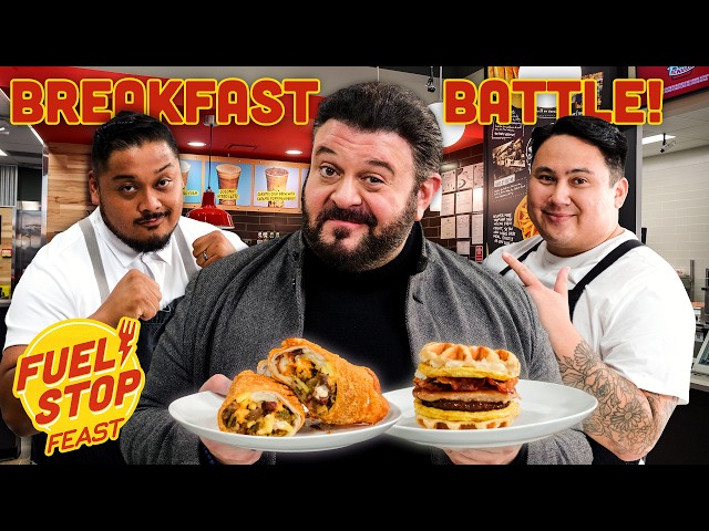 Adam Richman Judges the Ultimate Gas Station Breakfast Battle | Fuel Stop Feast