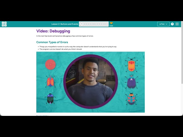 Code.org Event-Driven Programming Lesson 2 #1