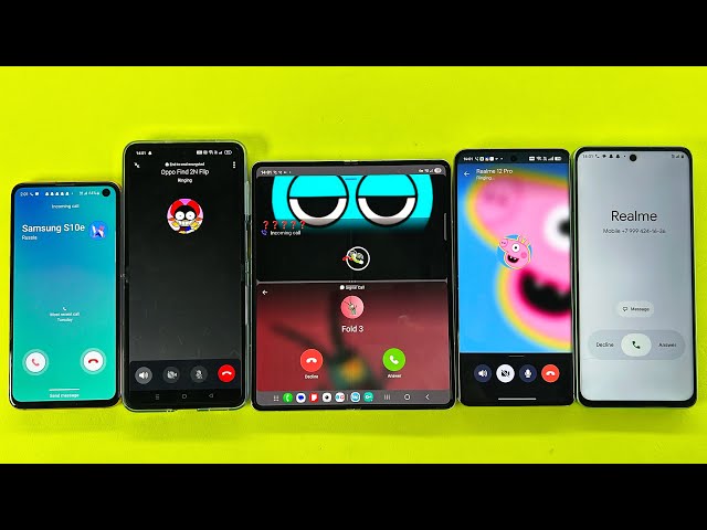 Social Media Viber + Signal + Incoming Outgoing Call Samsung Z Fold3, S10e, OPPO Flip, Realme 12P