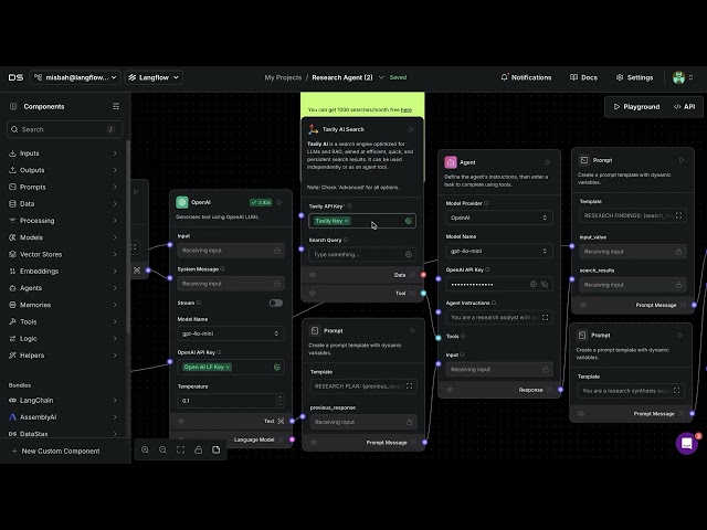 🔍 Save Hours of Work with an AI Research Agent!  | Try this Langflow Template