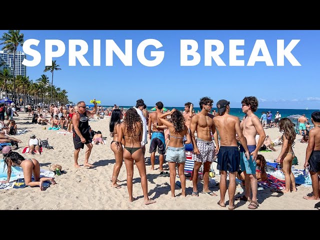 Fort Lauderdale Spring Break LIVE 2026 Florida Beach Walk