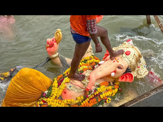 Ganesh wrong Visarjan Sad To See 😢| Ganesh Nimajjanam 2025 | Ganesh immersion 