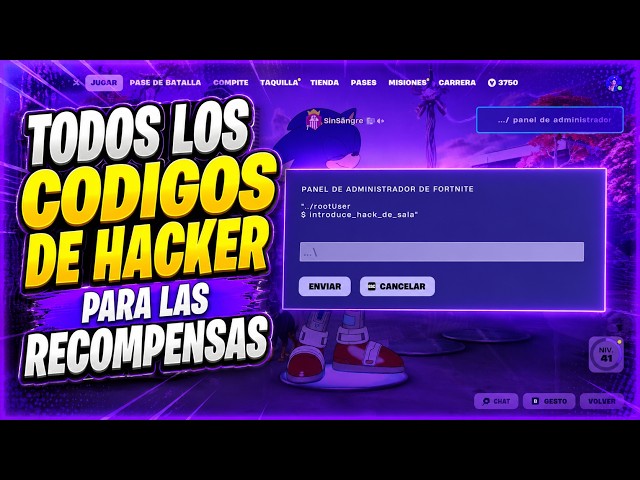 ALL CODES TO REDEEM ADMINISTRATOR PANEL REWARDS IN FORTNITE SEASON 4