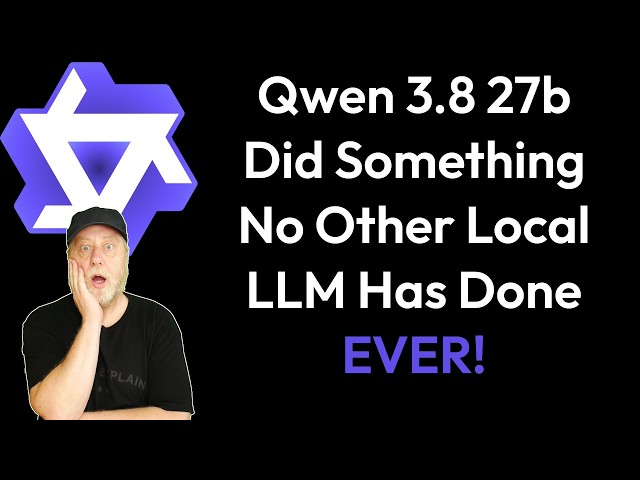Is Qwen 3.8 27b The New King of the Local LLMs?