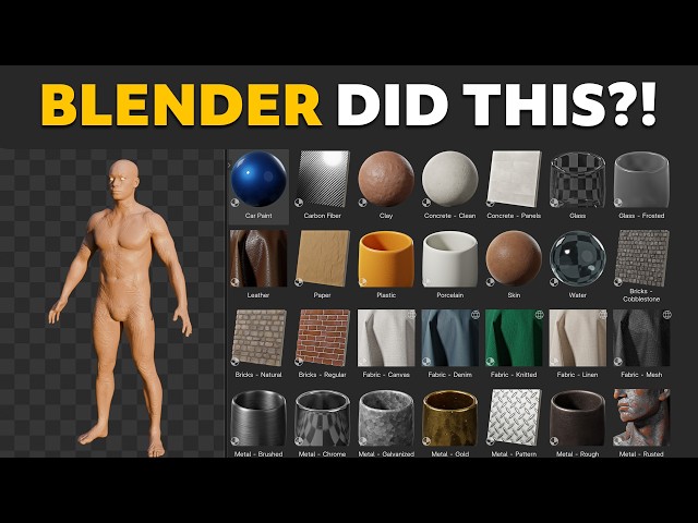 Blender Just Got SO Much Easier (New Built-In Assets!)