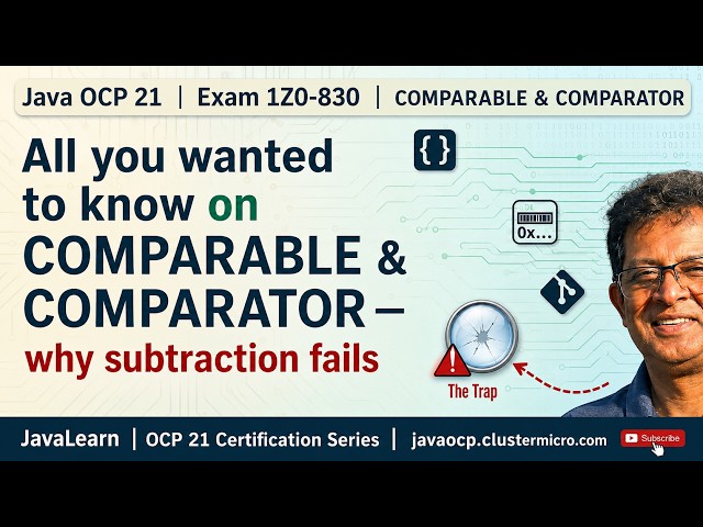 Java OCP 21 (1Z0-830) | OOP | Comparable & Comparator — All that you wanted to know