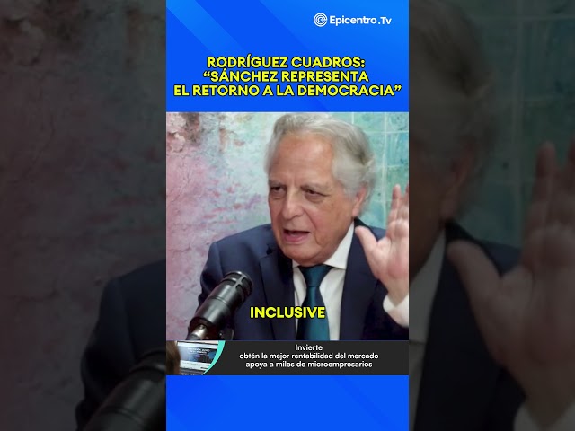 Rodríguez Cuadros, vocero de Juntos por el Perú: "Sánchez representa el retorno a la democracia"