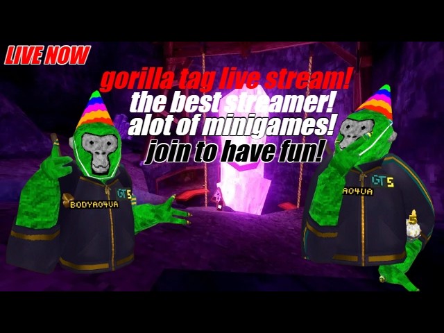 🚨 GORILLA TAG LIVE RIGHT NOW! 🚨It’s Bodya04ua! — code:baldi99 mode:infection