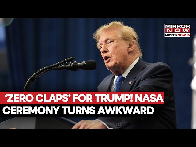 Trump NASA Speech: ‘ZERO CLAPS’ As Artemis Astronauts Sit In Awkward Silence During Trump’s War Rant