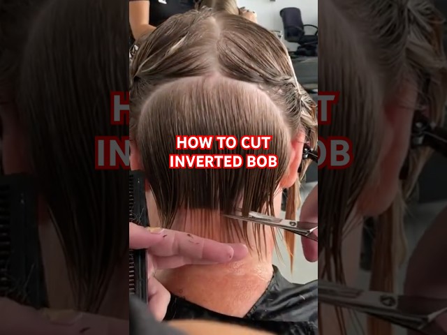 How to Cut INVERTED Bob: Full Tutorial Linked Below! 🤩✂️✨🔥