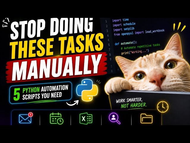 Python Automation Sripts Every Professional and Student Should Know!!🚀🐱💻