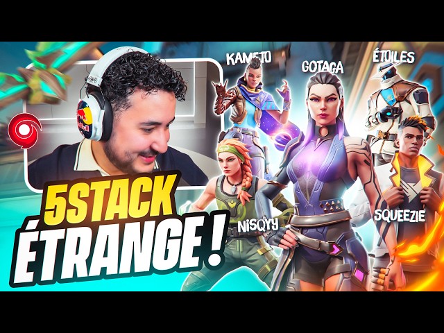 THE IMPROBABLE FIVE STACK 😂 (Valorant ft. Squeezie, Kameto, Etoiles & Nisqy)
