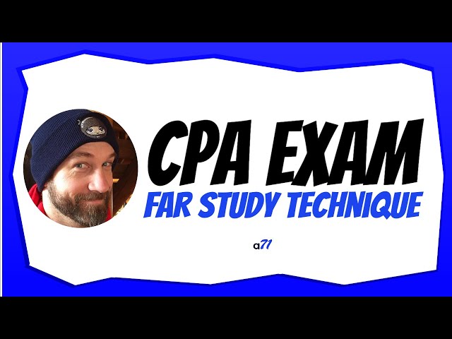FAR CPA Exam Study Techniques (Surgent CPA + NINJA)