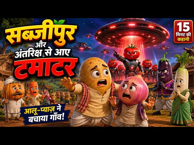 🚀🍅 अंतरिक्ष से आए टमाटर ने मचाया सब्जीपुर में हंगामा! 😱